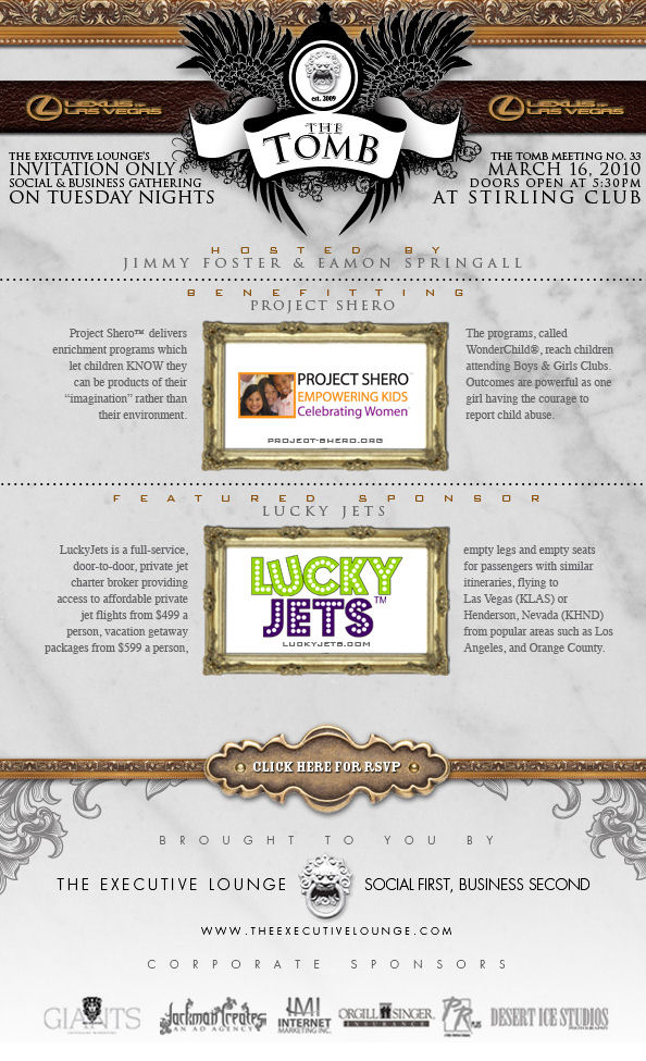 Invitation Only Social and Business Networking event Presented by Lucky Jets